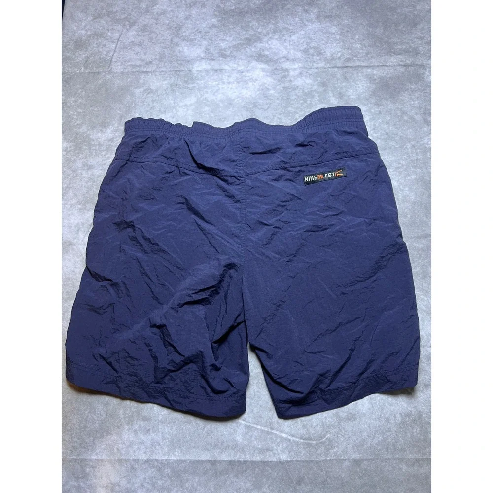 Nike Athletic Shorts Mens Large Navy Blue Ripstop Cargo Pockets 0955